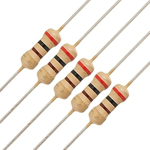 branded carbon film resistor 14 watt tolerance 5 - pack of 20pcs 220e ohms