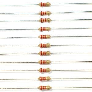 branded carbon film resistor 14 watt tolerance 5 - pack of 20pcs 2k2 ohms