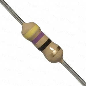 branded carbon film resistor 14 watt tolerance 5 - pack of 20pcs 47e ohms