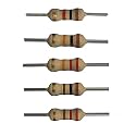BRANDED carbon film resistor 1K 10K 22K 100E 220E 1/4 watt Tolerance 5% - Pack of Total 100 pcs (5 Values Mix)