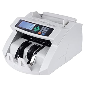 gobbler gb-6388 note counting machine with fake note detection with lcd display and additional display for customer viewing  counts all new amp old notes