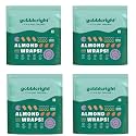 GOBBLERIGHT Tortilla Almond Wraps – Pack of 1 (6 Wraps) | Vegan | Perfect for Burritos, Wraps, Tacos, Shawarmas | Healthy Keto Snacks | Low Calorie