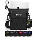 Gobeigo 4 Cup Dog Treat Pouch with Silicone Insert Bag& Clicker(Black)
