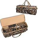 GOBUROS 42" Double Rifle Case, Soft Gun Case for Scoped Rifles and Shotguns