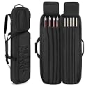 GOBUROS 4x5 Pool Cue Case, Soft Pool Stick Bag for 4 Sticks Cue Stick Case