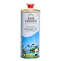 GOD CHOICE ORGANIC FARMS Organic Coconut Oil (2 Litre, Tin)| 100% Wood Cold Pressed| Certified Organic| Made In Small Batches| Unrefined/ Single Filtered| Additive Free| Preservative Free| Lab Tested.