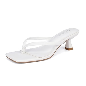 Goderci Kitten Flip Flop Thong Low Heels