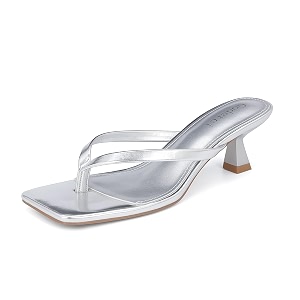Goderci Kitten Flip Flop Thong Low Heels