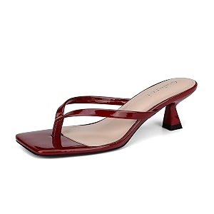Goderci Kitten Flip Flop Thong Low Heels