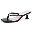 Goderci Kitten Flip Flop Thong Low Heels