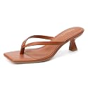 Goderci Kitten Flip Flop Thong Low Heels