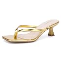 Goderci Kitten Flip Flop Thong Low Heels