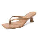 Goderci Kitten Flip Flop Thong Low Heels