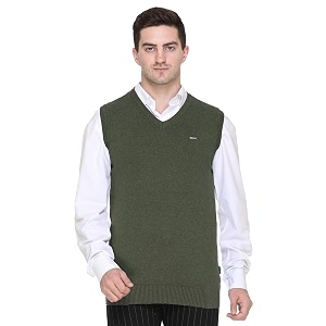 v neck cotton half sweater for man winter wear - pullover sweater for men