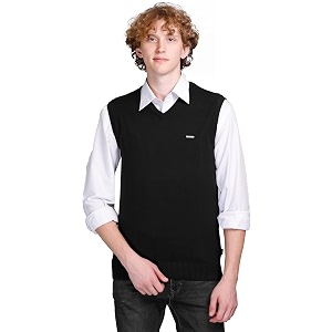 v neck cotton half sweater for man winter wear - pullover sweater for men