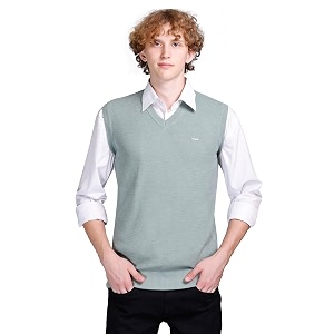 v neck cotton half sweater for man winter wear - pullover sweater for men