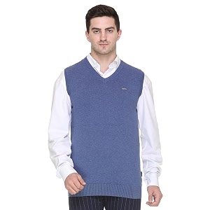 v neck cotton half sweater for man winter wear - pullover sweater for men