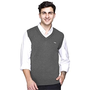 v neck cotton half sweater for man winter wear - pullover sweater for men