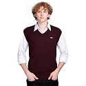GODFREY Mens V-Neck Premium Cotton Sleeveless Sweater Half