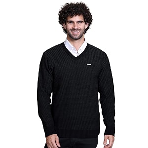 godfrey v neck full sleeve sweater for man winter pullover