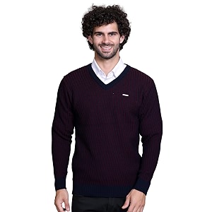 godfrey v neck full sleeve sweater for man winter pullover