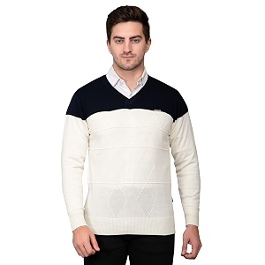 godfrey v neck full sleeve sweater for man winter pullover