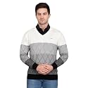 GODFREY Thin and Warm V Neck Pullover Woolen Sweater for Men