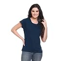 GODFREY Women Round Neck Half Sleeve Cotton