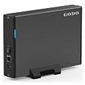 GODO 3.5" SATA HDD Enclosure, USB 3.0 Docking Station, Aluminum, 24TB