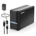 GODO 3.5 inch Dual Bay Hard Drive Enclosure,USB3.0 to 3.5" SATA HDDs External Enclosure,RAID 0/1/JBOD/PM Mode,Max 40TB RAID Hard Drive Docking Station,Aluminum