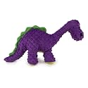 goDog Dinos Bruto Squeaky Plush Dog Toy, Chew Guard Technology - Purple, Extra Large