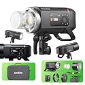 Godox AD400 Pro II AD400Pro II 400Ws Flash, GN72, 30W Bi-Color Modeling Lamp, 460 Full Power Flash, 0.01-1s Recycle Time, 1/8000 HSS, Freeze Mode, Strobe Light for Canon, Sony, Nikon, Fuji etc