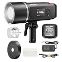 Godox AD600BM II Bowens Mount 600Ws GN87 HSS Outdoor Manual Flash Strobe Monolight,0.01~1.9s Recycle Time,10.8V/8940mAh Lithium Battery,500 Full Power Flashes (Godox AD600BM Upgraded)
