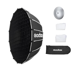 godox s65w bw 65cm256in quick release umbrella softbox with grid  professional foldable softbox with standard bowen mount amp diffusers for photography studio photography