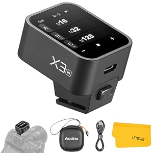 godox x3n x3-n ttl wireless flash trigger for nikon camera 24g wireless touchscreen flash transmitter support ttl automanualmulti flash built-in lithium battery high-definit oled screen