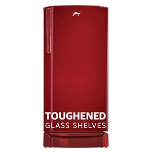 godrej 183 l 2 star farm fresh crisper technology with jumbo vegetable tray direct cool single door refrigerator2023 model rd r190b trf wn rd wine red