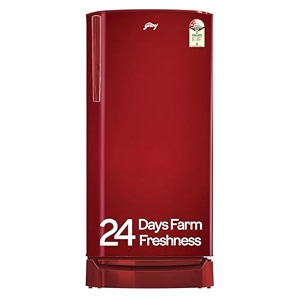 godrej 190 l 3 star inverter direct-cool single door refrigerator appliance with jumbo vegetable tray rd 1903 ewhi 33 st bl steel blue inverter compressor