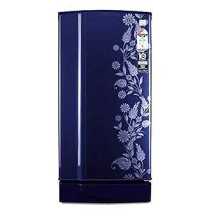 godrej 190 l 3 star inverter direct-cool single door refrigerator appliance with jumbo vegetable tray rd 1903 pti 33 dr bl blue royal drenim inverter compressor