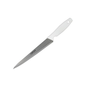 godrej cartini  precision carving knife white  for cutting chicken poultry fish panner tofu  chaku for home kitchen and professional chef use  easy grip handle  dishwasher safe