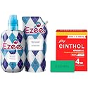 Godrej Ezee Liquid Detergent - Winterwear, 2kgs (1 bottle &amp; 1 refill) &amp; Cinthol Original Bath Soap - 100g (Pack of 4)