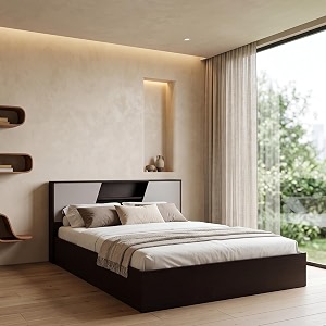 Interio by Godrej Hannah King Size Engineered Wood Bed