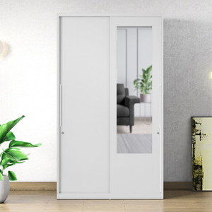 interio by godrej slide n store pro sliding door metal almirah