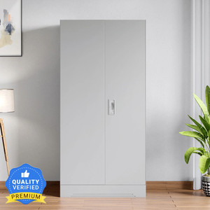 interio by godrej slimline 2 door with locker and drawer metal almirah