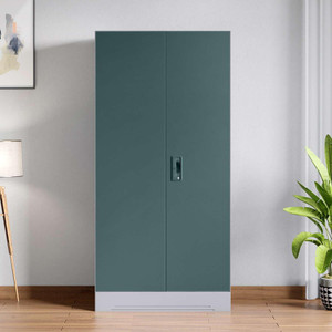 interio by godrej slimline 2 door with locker and drawer metal almirah