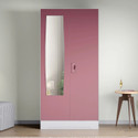 Interio by Godrej Slimline 2 Door with Locker and Drawer and Mirror Metal Almirah