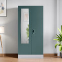 Interio by Godrej Slimline 2 Door with Locker and Drawer and Mirror Metal Almirah