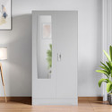 Interio by Godrej Slimline 2 Door with Locker with Mirror Metal Almirah