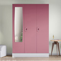 Interio by Godrej Slimline 3 Door with Locker and Mirror Metal Almirah