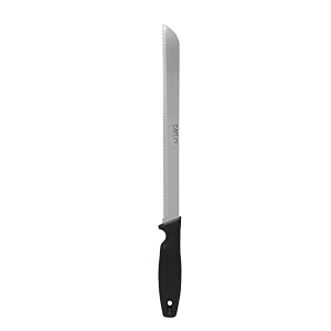 godrej locks cartini  classic bread knife 13934 black for bakery restaurant home cooks for slicing and dicing breads  serrated ss blade  long lasting  ergonomic handle  stainless steel