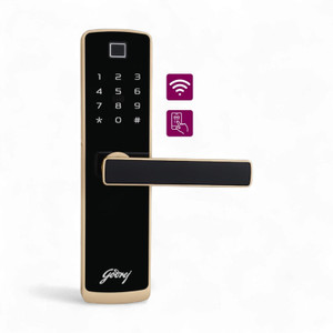 godrej locks catus connect i digital lock for wooden door  5 in 1 access i 3 bolts smart door lock